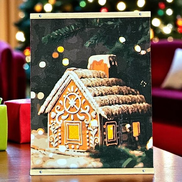 Artist's Loft Paint-By-Number Kit - Gingerbread House - 16 x 20- Canvas - Picture 5 of 6